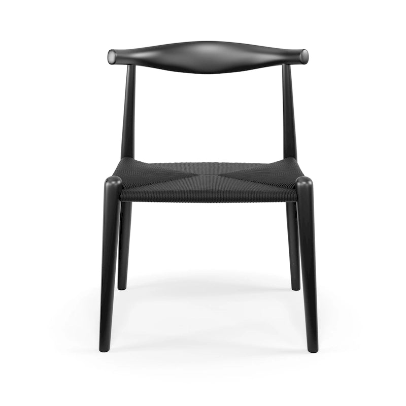 Paper Cord Dining Chair with Black Ash Wood Frame