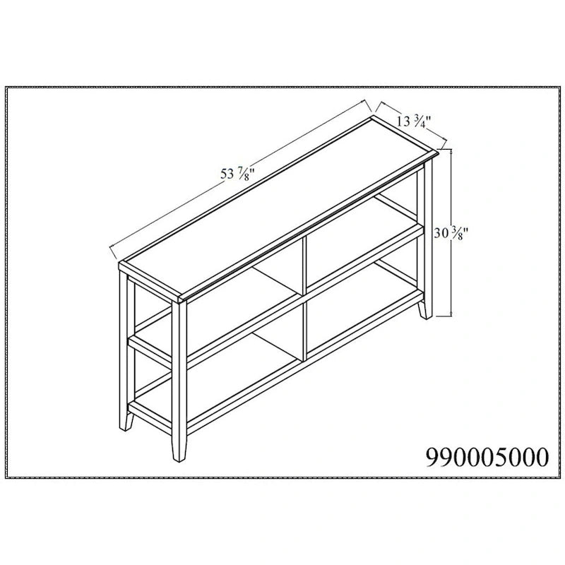 137 cm breites, niedriges Bücherregal aus Holz mit offenen Fächern, Weiß