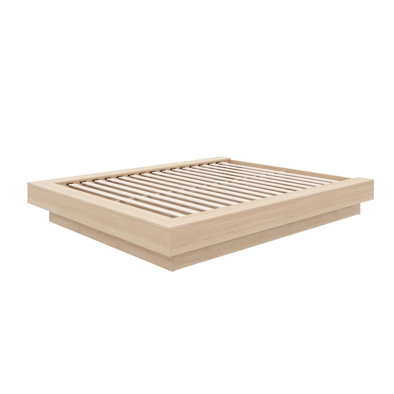 Struttura letto moderna a piattaforma con ampi pannelli laterali