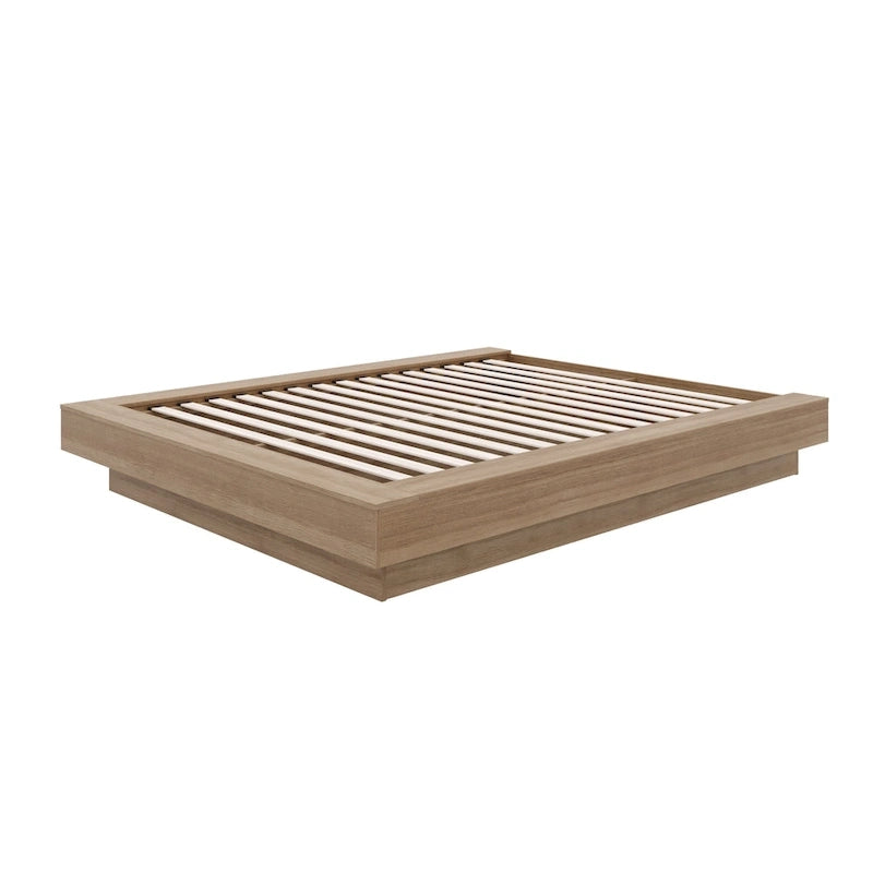 Struttura letto moderna a piattaforma con ampi pannelli laterali