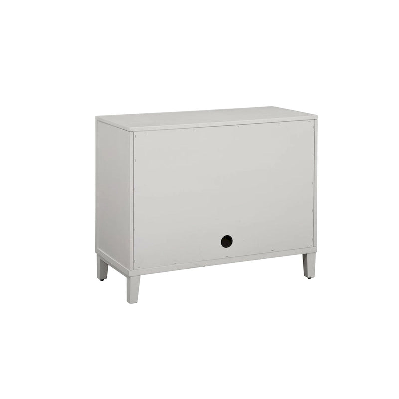Credenza decorativa in legno a 2 ante con frontale a raggiera