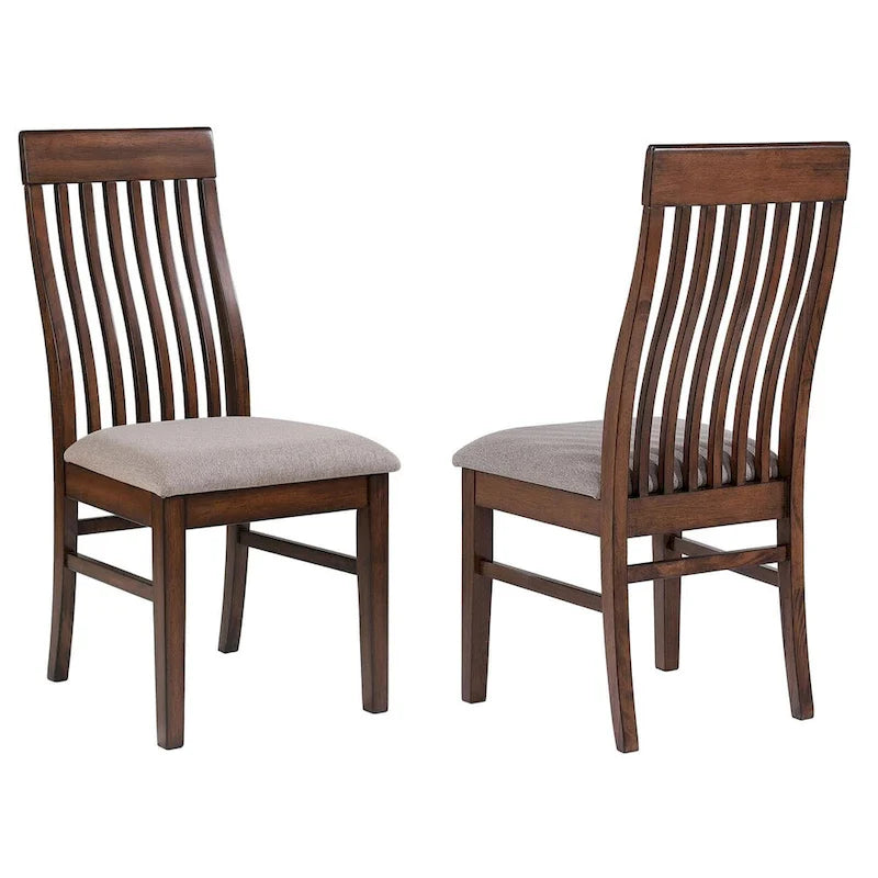 Baywind Mango Oak Dining Side Chair with Slat Back (Set of 2)