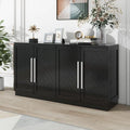 Dressoir van 60 inch met vier deuren en verstelbare planken