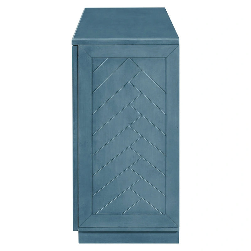Dressoir van 60 inch met vier deuren en verstelbare planken
