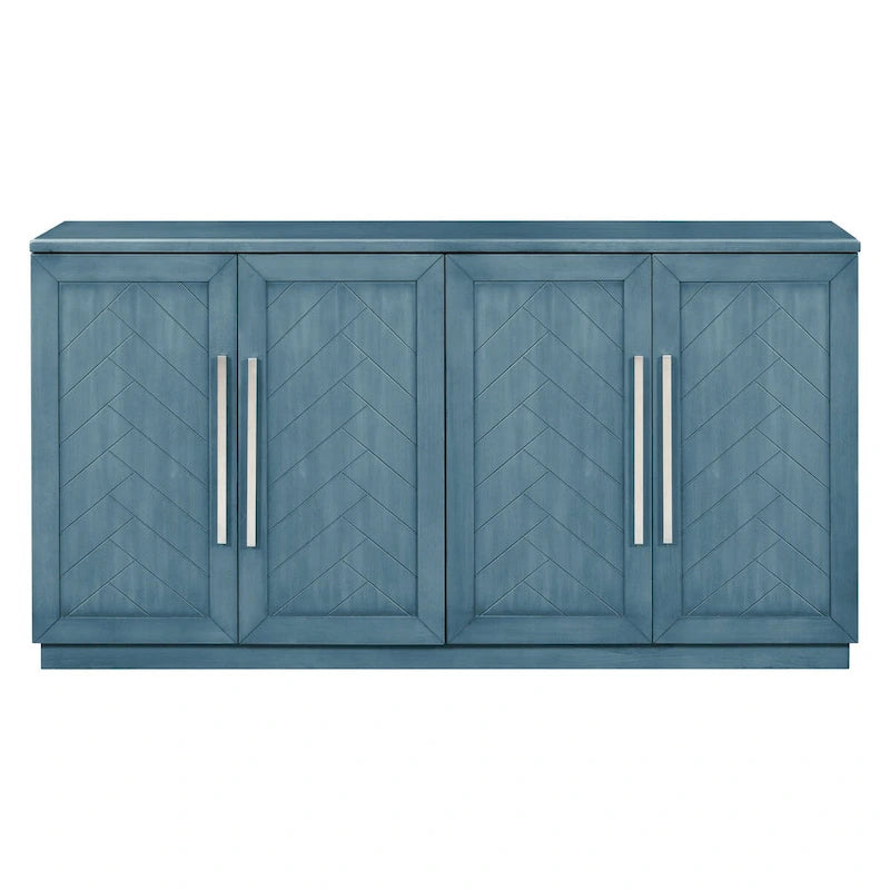 Dressoir van 60 inch met vier deuren en verstelbare planken